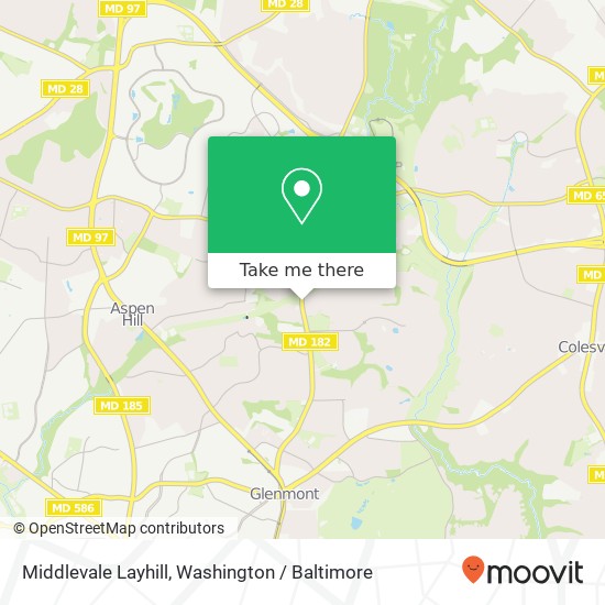 Middlevale Layhill, Silver Spring, MD 20906 map