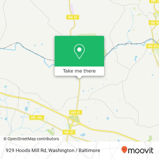 929 Hoods Mill Rd, Cooksville, MD 21723 map