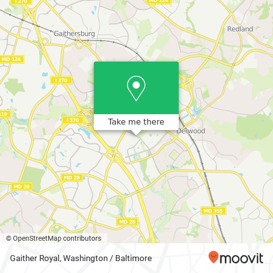 Mapa de Gaither Royal, Rockville, MD 20850