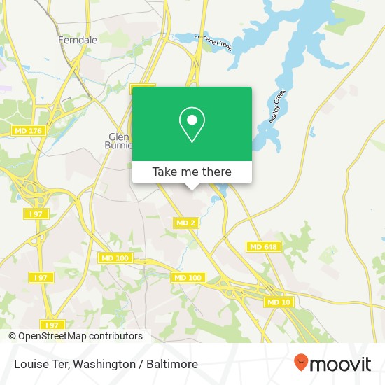 Mapa de Louise Ter, Glen Burnie, MD 21060