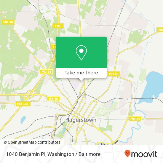1040 Benjamin Pl, Hagerstown, MD 21742 map
