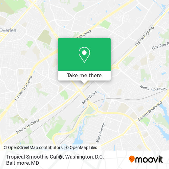 Tropical Smoothie Caf� map