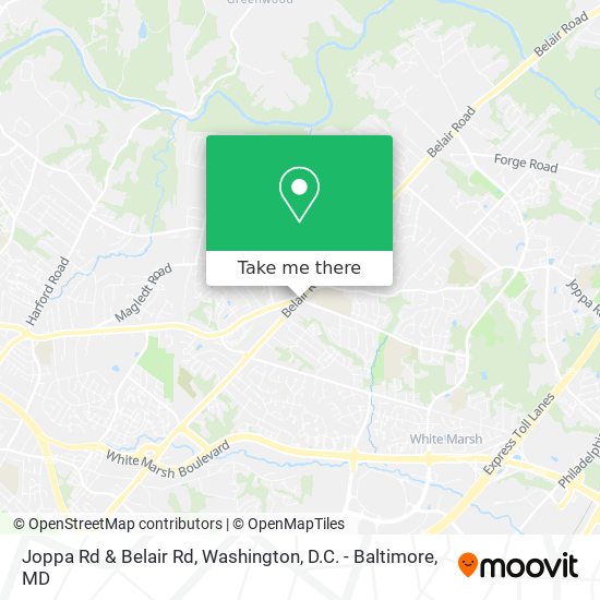Mapa de Joppa Rd & Belair Rd