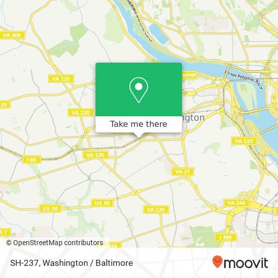 Mapa de SH-237, Arlington, VA 22201