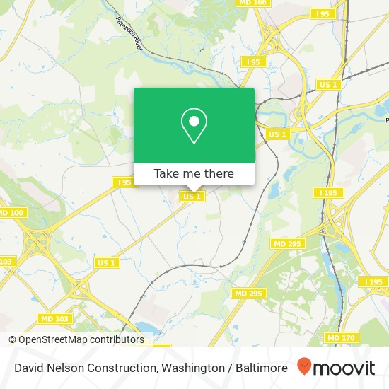 David Nelson Construction map