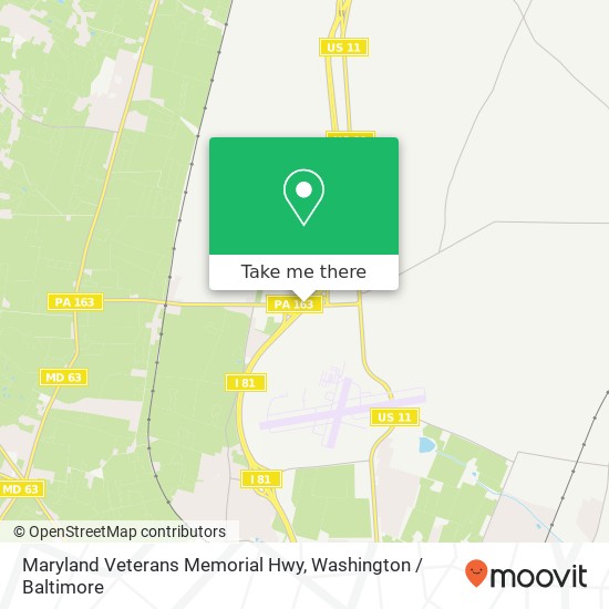Mapa de Maryland Veterans Memorial Hwy, Greencastle, PA 17225