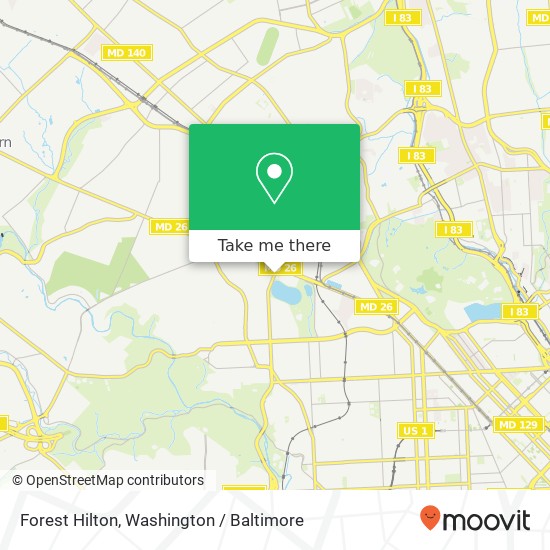 Forest Hilton, Baltimore, MD 21216 map