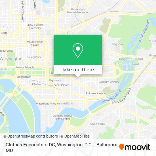 Clothes Encounters DC map