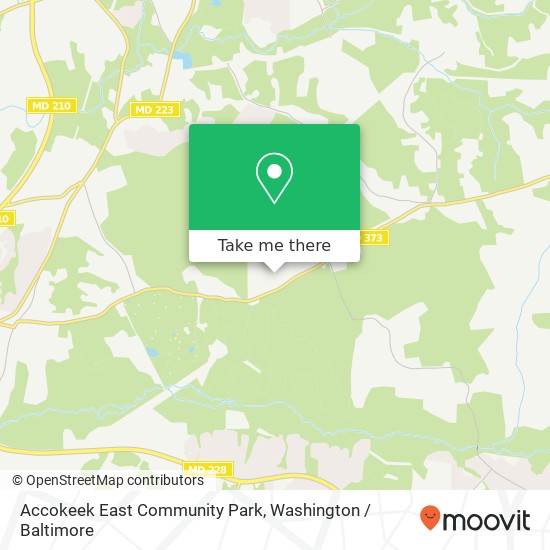 Mapa de Accokeek East Community Park, 3606 Accokeek Rd
