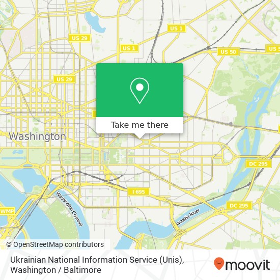 Ukrainian National Information Service (Unis), 311 Massachusetts Ave NE map