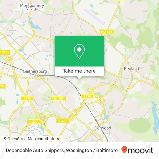 Mapa de Dependable Auto Shippers, Center St