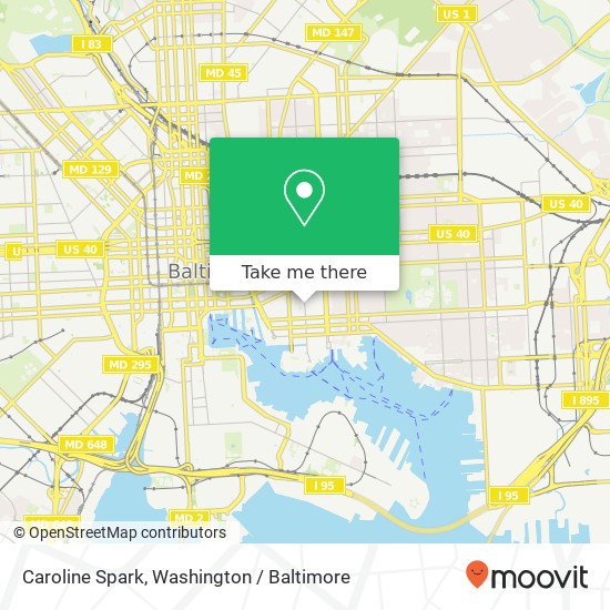 Mapa de Caroline Spark, Baltimore, MD 21231