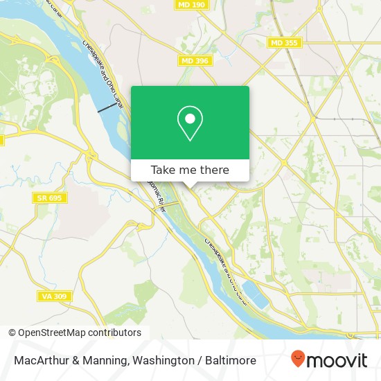 Mapa de MacArthur & Manning, Washington, DC 20016