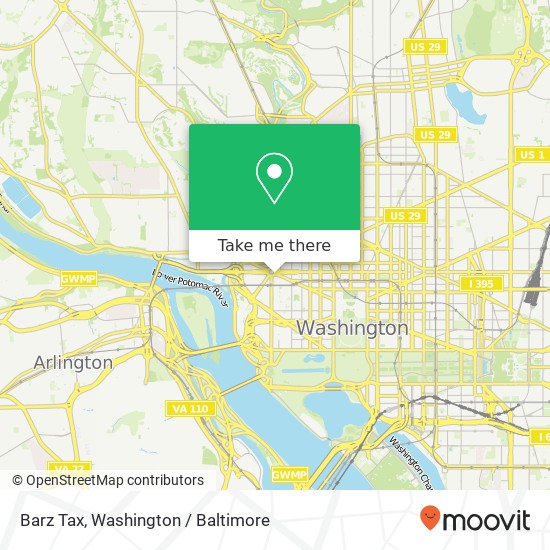 Mapa de Barz Tax, 2200 Pennsylvania Ave NW