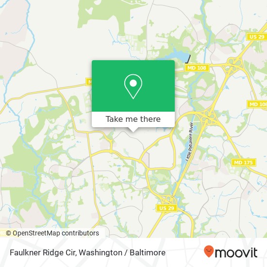 Faulkner Ridge Cir, Columbia, MD 21044 map