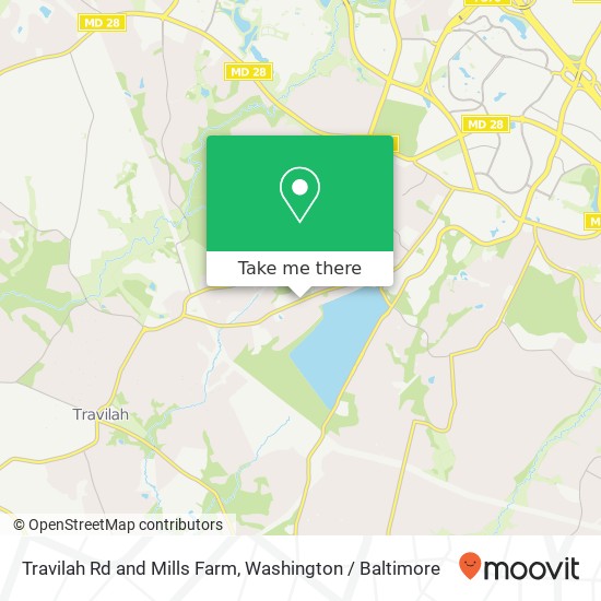 Travilah Rd and Mills Farm, Rockville, MD 20850 map