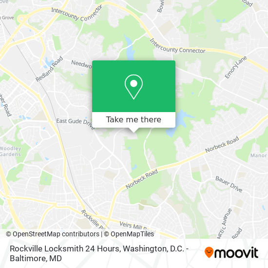 Mapa de Rockville Locksmith 24 Hours