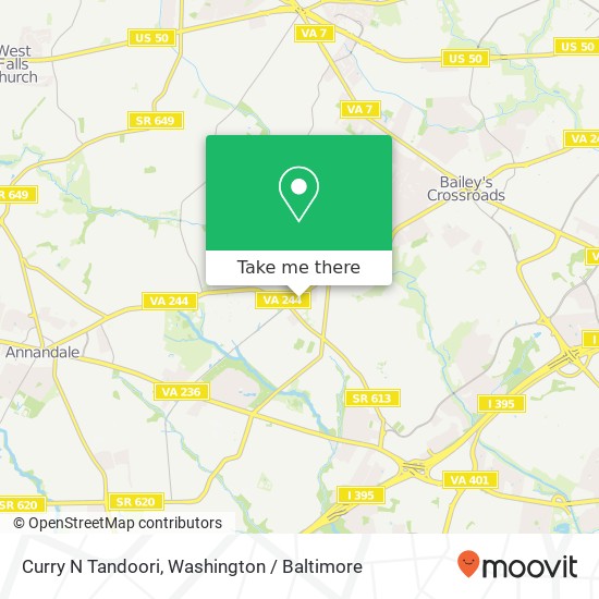 Curry N Tandoori, 6347 Columbia Pike map