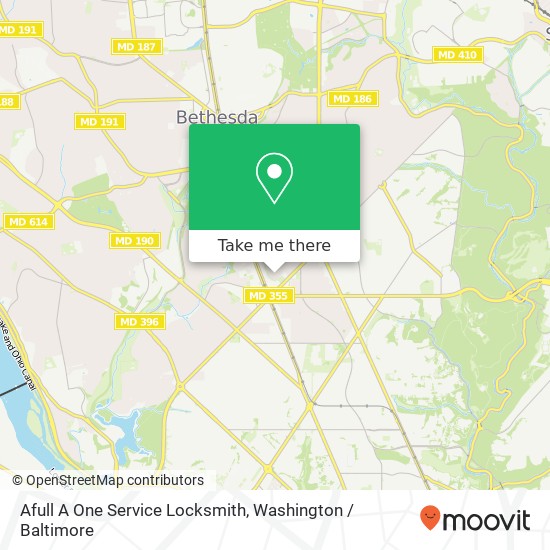 Mapa de Afull A One Service Locksmith, 5409 Center St