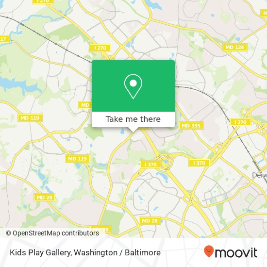 Mapa de Kids Play Gallery, 217 Muddy Branch Rd