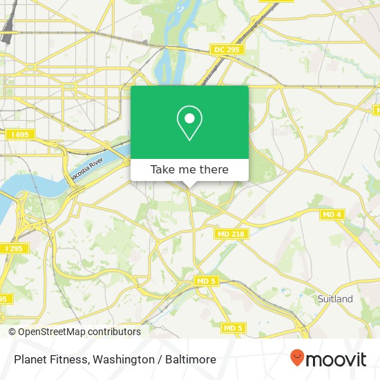 Mapa de Planet Fitness, 3200 Pennsylvania Ave SE
