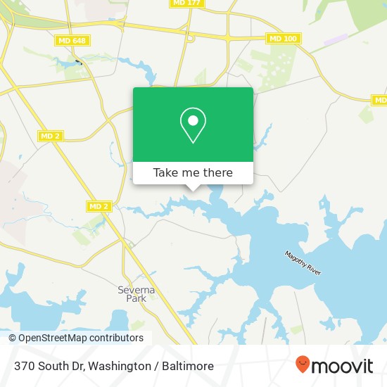 370 South Dr, Severna Park, MD 21146 map