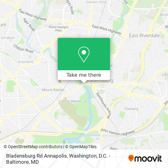 Bladensburg Rd Annapolis map