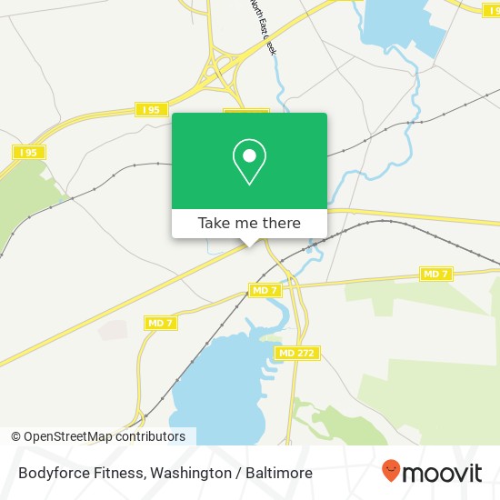 Bodyforce Fitness, 2562 Pulaski Hwy map