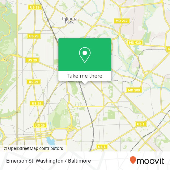 Emerson St, Washington, DC 20017 map