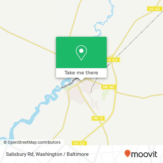 Mapa de Salisbury Rd, Snow Hill, MD 21863