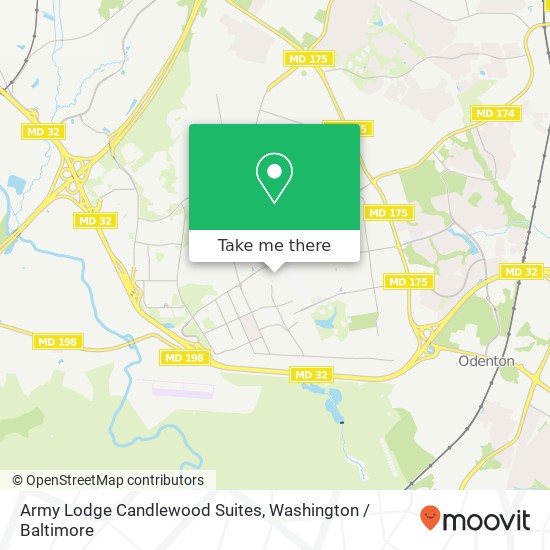 Mapa de Army Lodge Candlewood Suites, Griffin Ave