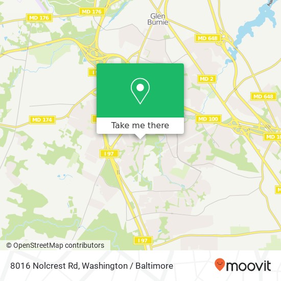 8016 Nolcrest Rd, Glen Burnie, MD 21061 map