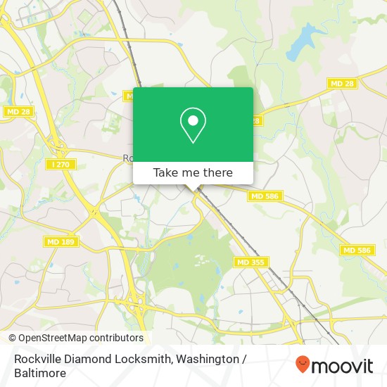 Mapa de Rockville Diamond Locksmith, 775 Rockville Pike