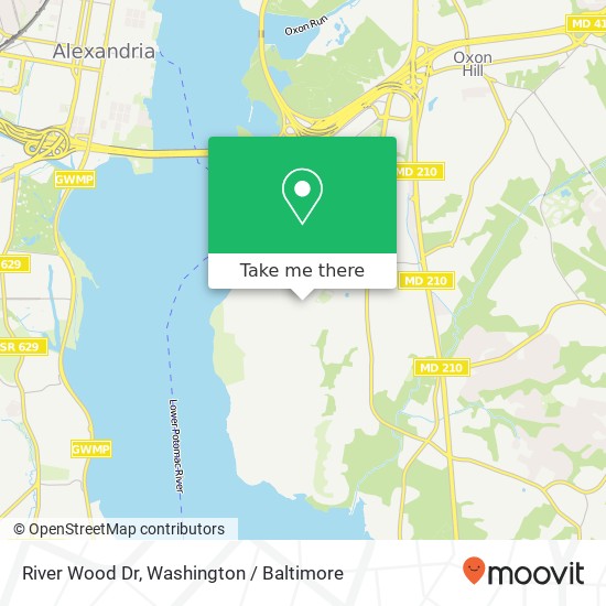 River Wood Dr, Fort Washington, MD 20744 map