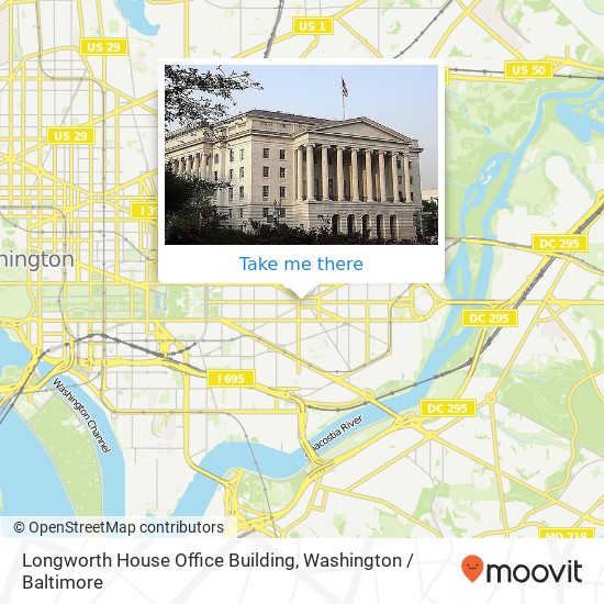 Longworth House Office Building map