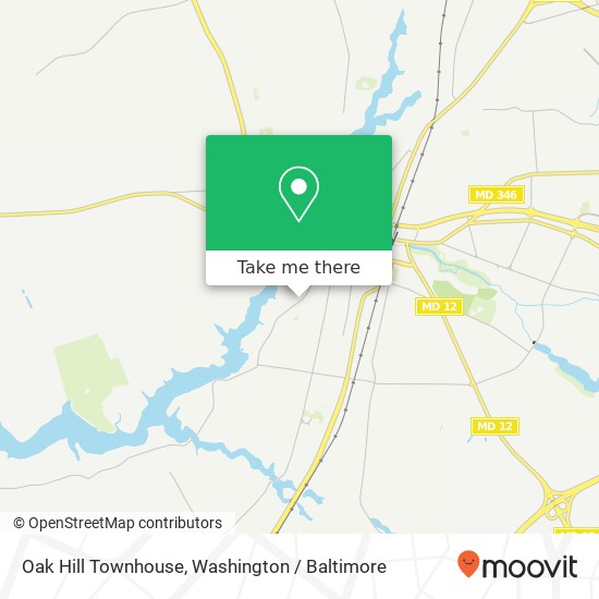 Mapa de Oak Hill Townhouse, 714 Riverside Dr