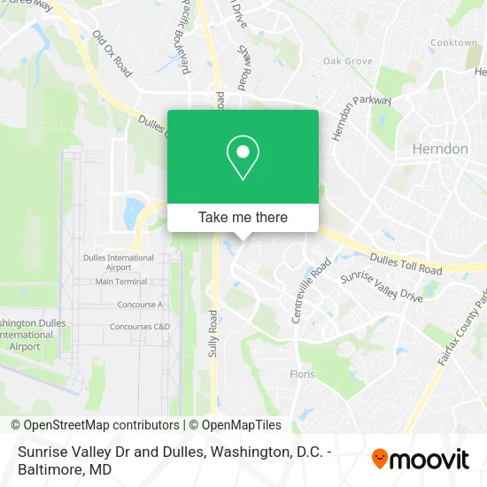Mapa de Sunrise Valley Dr and Dulles
