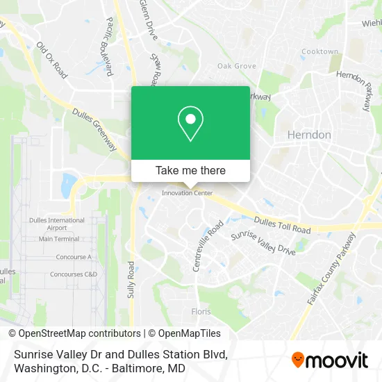 Mapa de Sunrise Valley Dr and Dulles Station Blvd