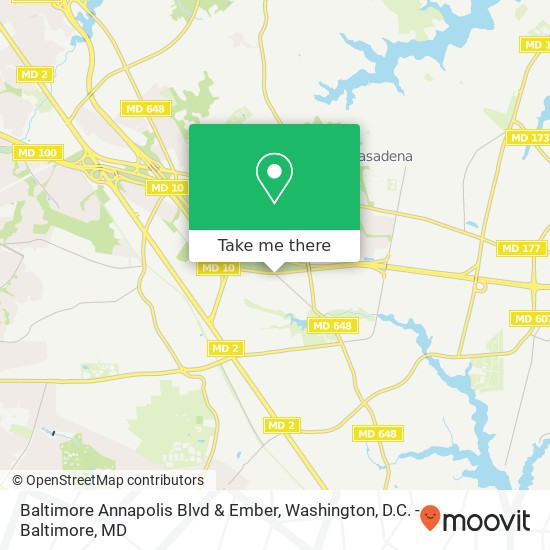 Mapa de Baltimore Annapolis Blvd & Ember, Pasadena, MD 21122