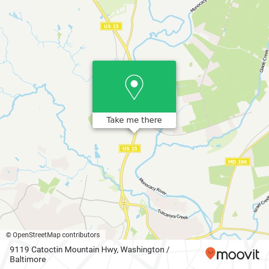 9119 Catoctin Mountain Hwy, Frederick, MD 21701 map