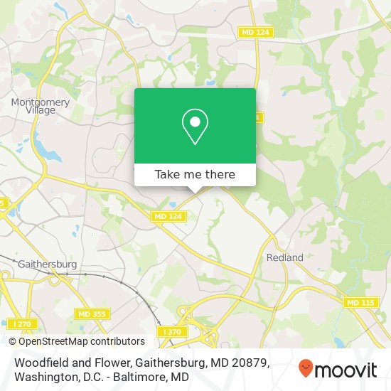 Mapa de Woodfield and Flower, Gaithersburg, MD 20879