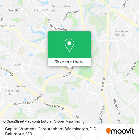 Capital Women's Care Ashburn map