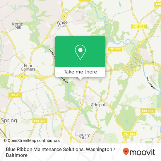 Mapa de Blue Ribbon Maintenance Solutions