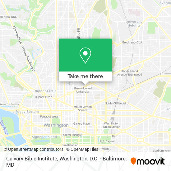 Calvary Bible Institute map