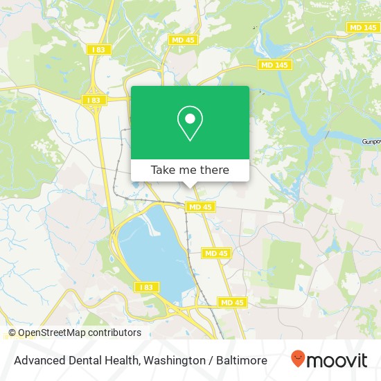 Mapa de Advanced Dental Health, 10600 York Rd