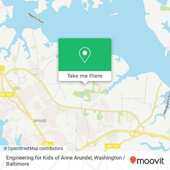 Mapa de Engineering for Kids of Anne Arundel, Woodberry Dr