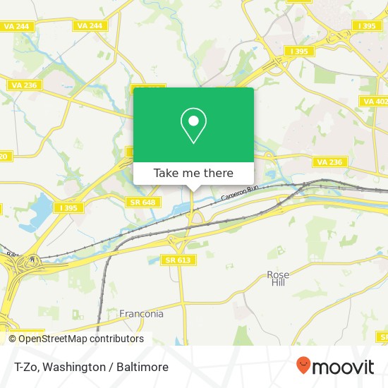 Mapa de T-Zo, 5774 Dow Ave