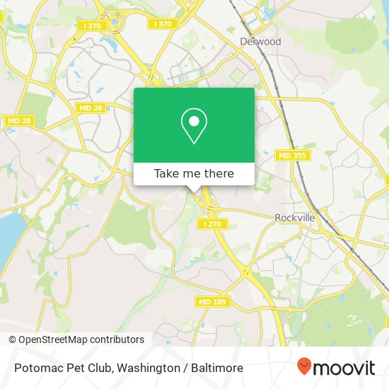 Potomac Pet Club, W Montgomery Ave map