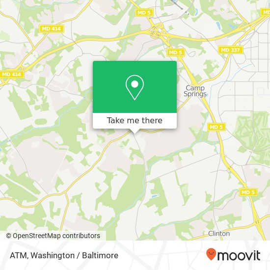 Mapa de ATM, 7122 Temple Hill Rd