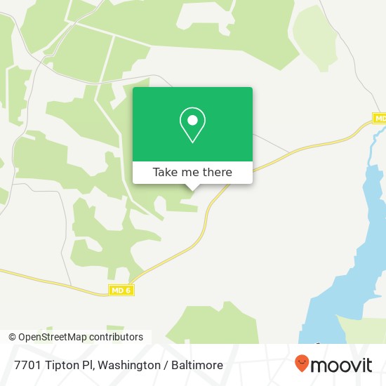 Mapa de 7701 Tipton Pl, Port Tobacco, MD 20677